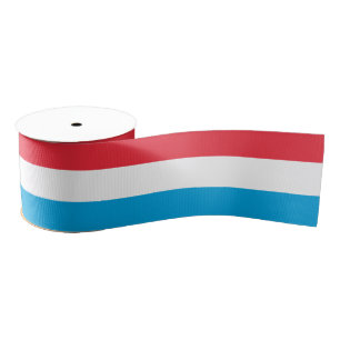 Luxemburg Vlaggenlint, Luxemburgse mode / sport Grosgrain Lint