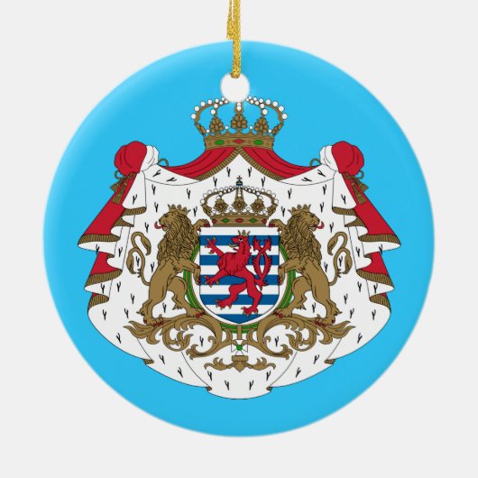 Luxemburg* Wapen Keramisch Ornament (Achterkant)