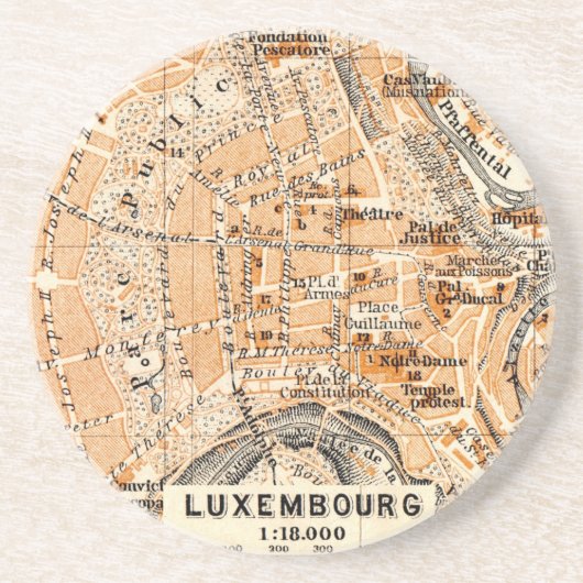 Luxemburg Zandsteen Onderzetter (Voorkant)