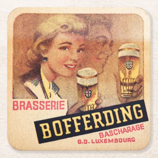  Luxemburgs Bierlabel Onderzetter (Voorkant)
