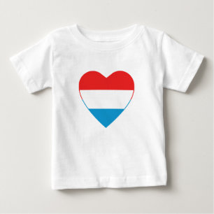 Luxemburgs Flag Hart T-shirt