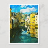 Luxemburgs mooi olieverflandschap briefkaart (Voorkant)