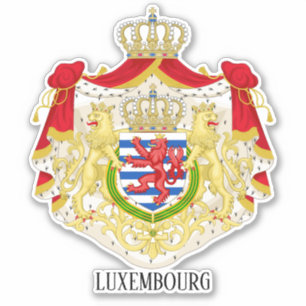 Luxemburgs nationaal wapenschild sticker