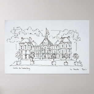Luxemburgs paleis   Rue de Vaugirard, Parijs Poster