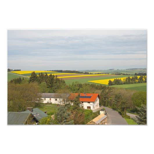 Luxemburgs platteland foto afdruk (Voorkant)
