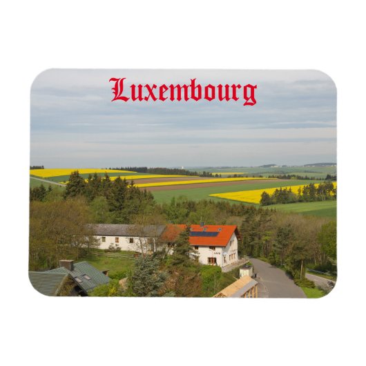 Luxemburgs platteland magneet (Horizontaal)