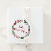 Luxemburgs Prettig Kerstmis, op maat Bedankjes Labels (In situ)