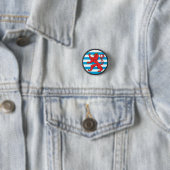 Luxemburgse badge - burgervlag ronde button 3,2 cm (In situ)