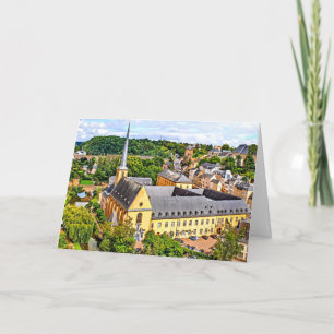 Luxemburgse Cityscape-fotokaart Kaart