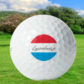 Luxemburgse Golf Balls, vlaggolfers / patriotten Golfballen
