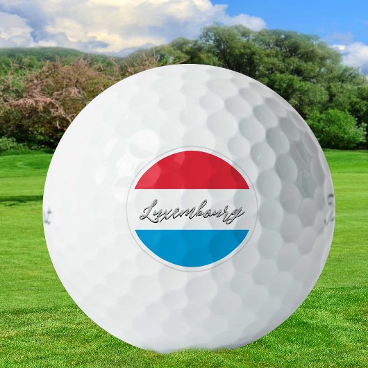 Luxemburgse Golf Balls, vlaggolfers / patriotten Golfballen