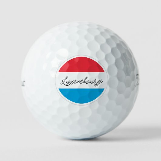 Luxemburgse Golf Balls, vlaggolfers / patriotten Golfballen (Voorkant)