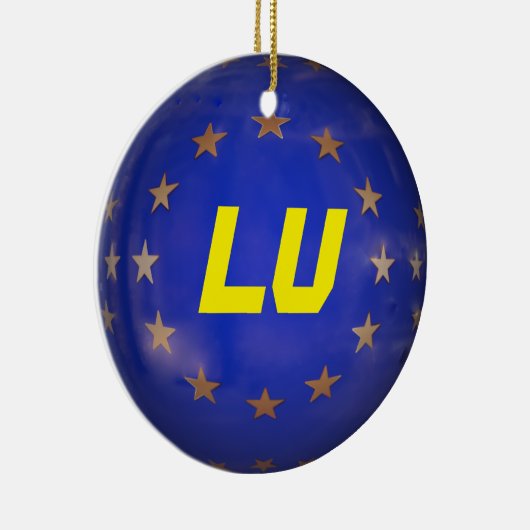 Luxemburgse kerstversiering keramisch ornament (Rechts)