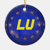 Luxemburgse kerstversiering keramisch ornament (Voorkant)