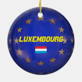 Luxemburgse kerstversiering keramisch ornament (Achterkant)