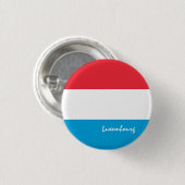 Luxemburgse knop, patriottische Luxemburgse vlag Ronde Button 3,2 Cm (Voorkant /achterkant)