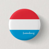 Luxemburgse knop, patriottische Luxemburgse vlag Ronde Button 3,2 Cm (Voorkant)
