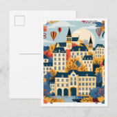 Luxemburgse kunst Vintage Travel Illustration Briefkaart (Voorkant / Achterkant)