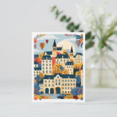 Luxemburgse kunst Vintage Travel Illustration Briefkaart (Staand voorkant)