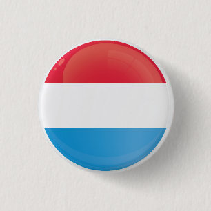 Luxemburgse ronde-pictogramvlag ronde button 3,2 cm