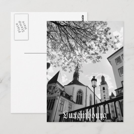 Luxemburgse stad briefkaart (Voorkant / Achterkant)