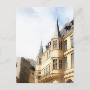 Luxemburgse stad - Oude stad - schilderij Briefkaart