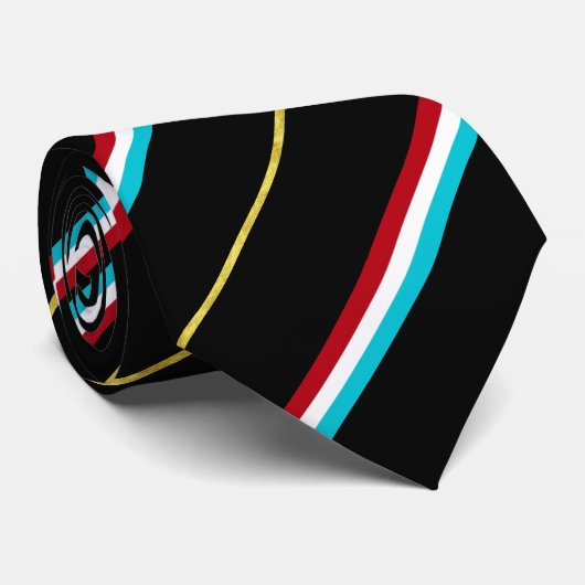 Luxemburgse stremvlag stropdas (Opgerold)