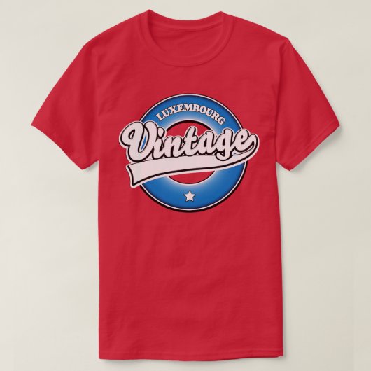 Luxemburgse vintage t-shirt (Design voorkant)