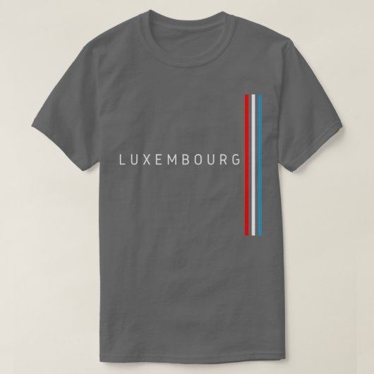 Luxemburgse vlag 1 t-shirt (Design voorkant)