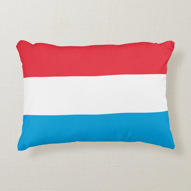 Luxemburgse vlag accent kussen (Voorkant)