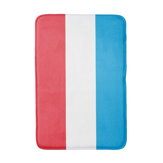 Luxemburgse vlag badmat (Voorkant Verticaal)