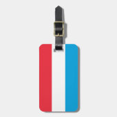 Luxemburgse vlag bagagelabel (Voorkant verticaal)