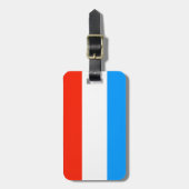 Luxemburgse vlag bagagelabel (Voorkant verticaal)
