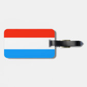 Luxemburgse vlag bagagelabel (Achterkant horizontaal)