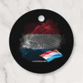 Luxemburgse vlag bedankjes labels (Achterkant)