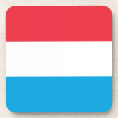 Luxemburgse vlag bier onderzetter (Voorkant)