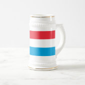 Luxemburgse vlag bierpul (Voorkant rechts)