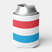 Luxemburgse vlag blikjeskoeler (Blikje Voorkant)