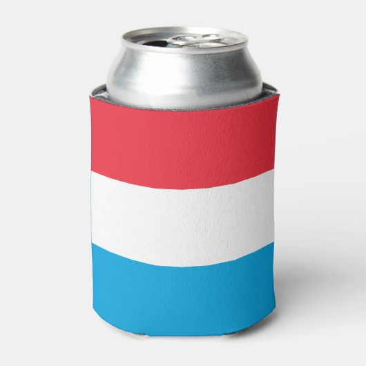 Luxemburgse vlag blikjeskoeler (Blikje Voorkant)