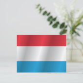 Luxemburgse vlag briefkaart (Staand voorkant)