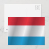 Luxemburgse vlag briefkaart (Voorkant / Achterkant)