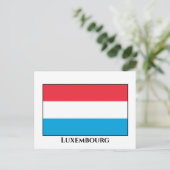Luxemburgse vlag briefkaart (Staand voorkant)