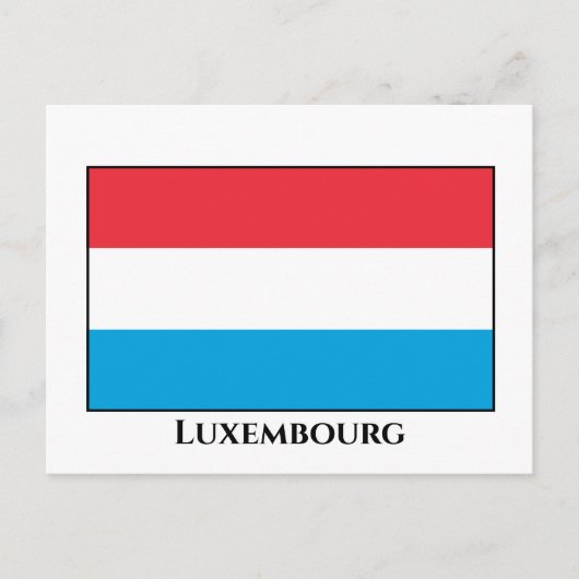Luxemburgse vlag briefkaart (Voorkant)