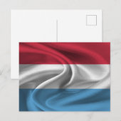 Luxemburgse vlag briefkaart (Voorkant / Achterkant)
