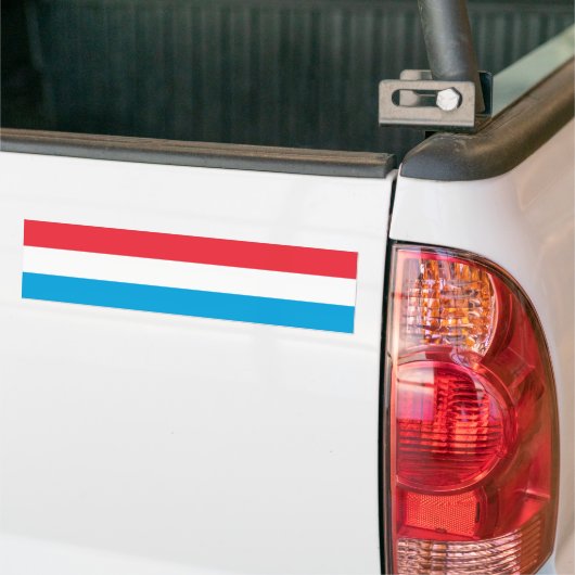 Luxemburgse vlag bumpersticker (Op Truck)