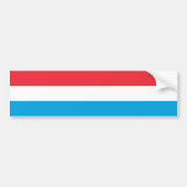 Luxemburgse vlag bumpersticker (Voorkant)