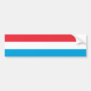 Luxemburgse vlag bumpersticker