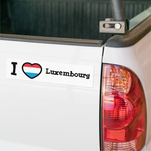 Luxemburgse vlag bumpersticker (Op Truck)