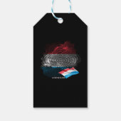 Luxemburgse vlag cadeaulabel (Achterkant)