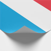 Luxemburgse vlag cadeaupapier (Hoek)